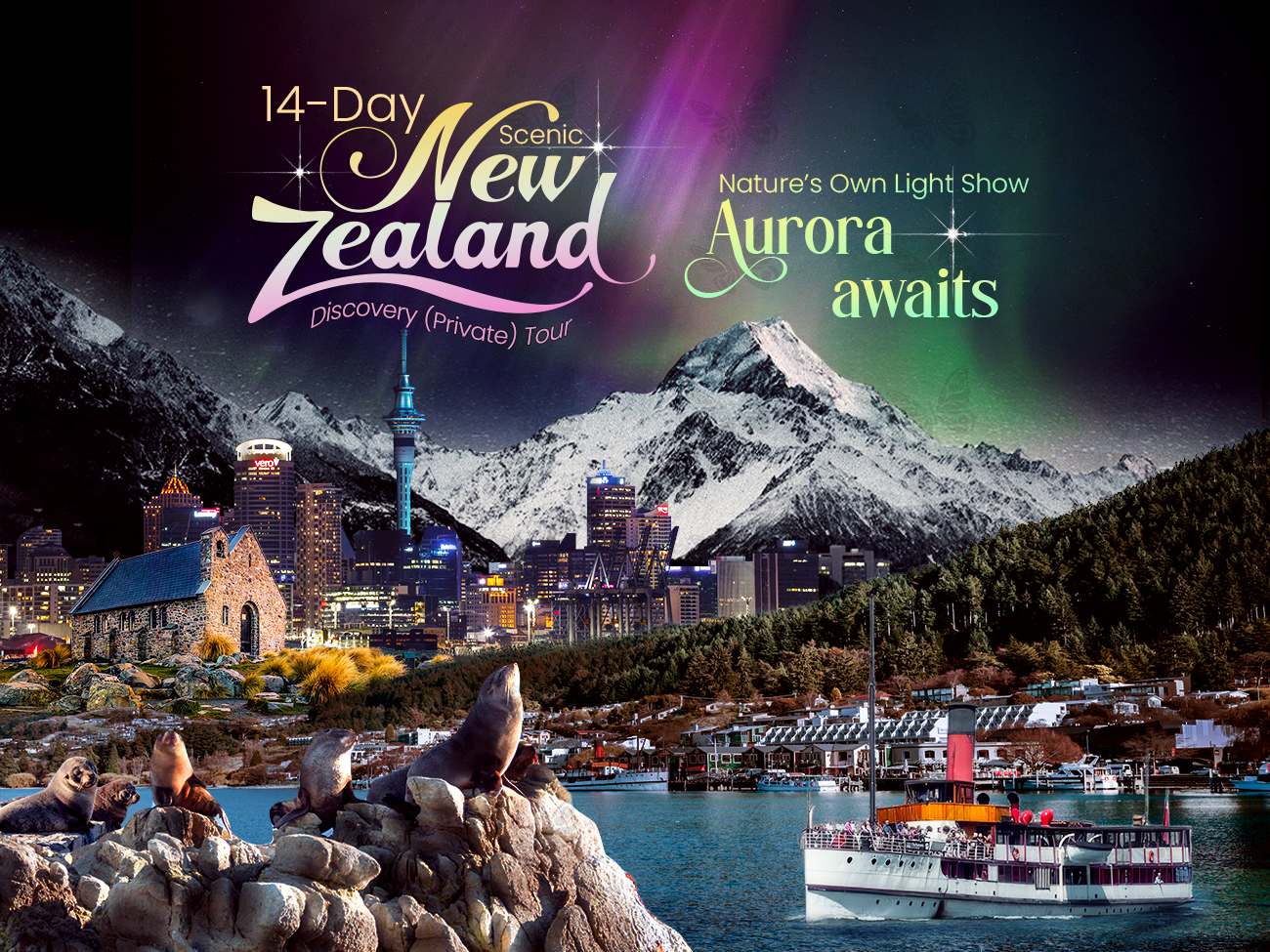 14-Day Scenic New Zealand Discovery (Private Land Tour)